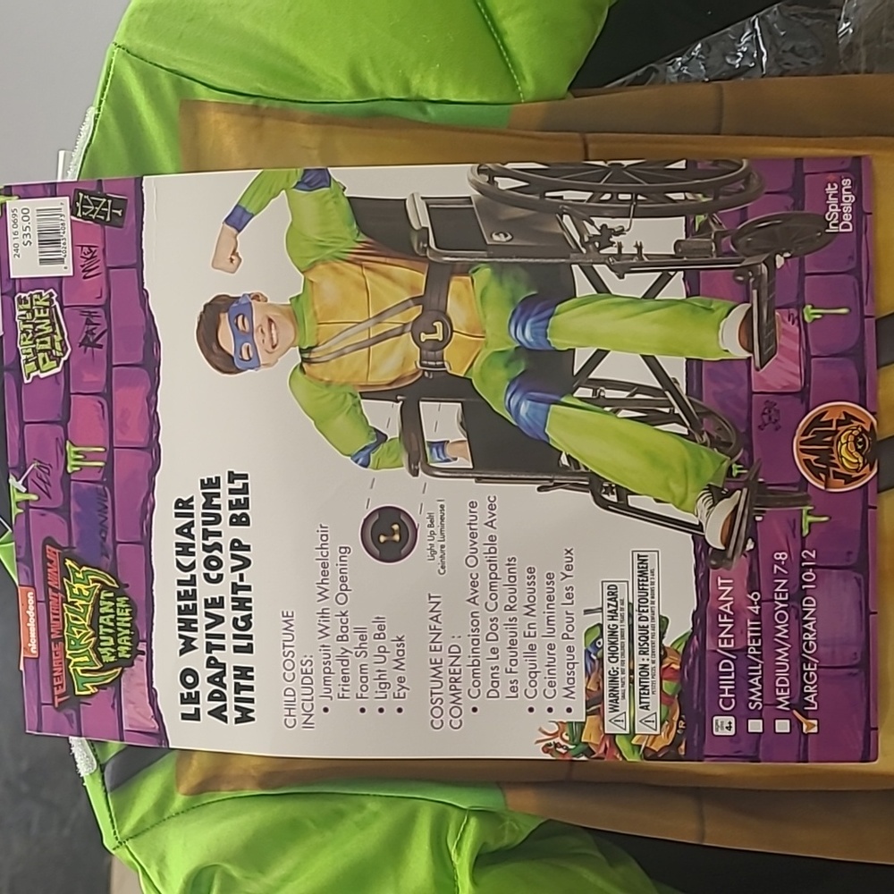 Leo wheelchair adaptive costume with light up belt
